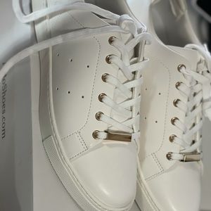 ALDO white sneakers size 10